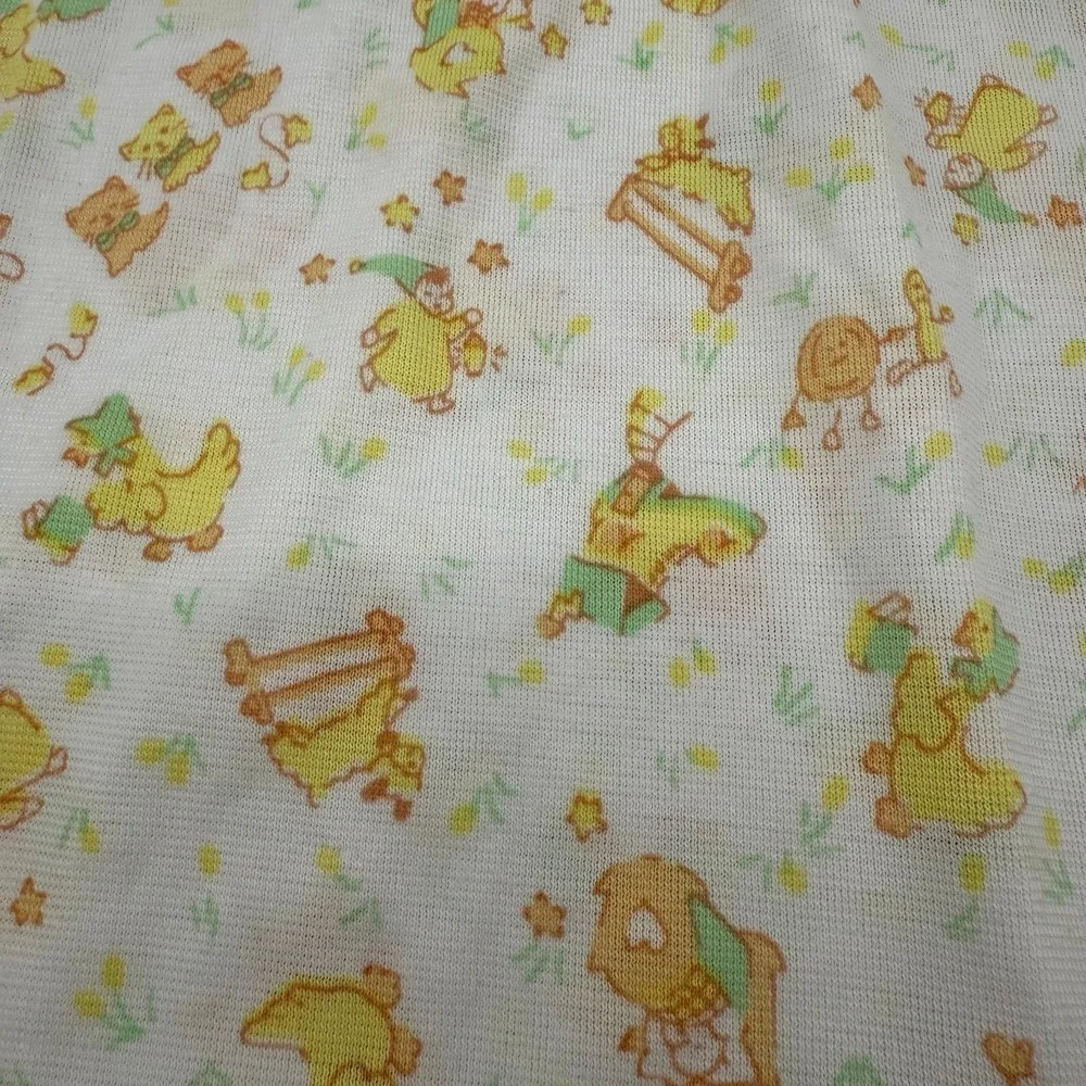 Baby‎ Girl Boy Vintage Carter's Layette Size Yellow Nursery Rhyme Sleep Gown